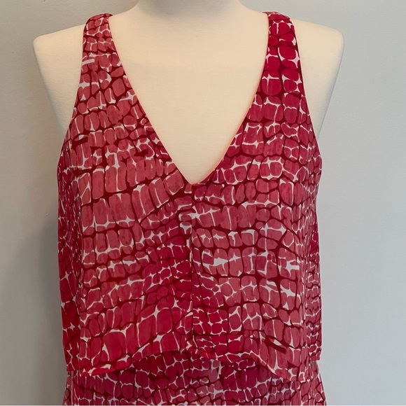 NWOT WHBM Coral Snake Print Angled Tier Shift Dress Size XXS - Picture 6 of 10